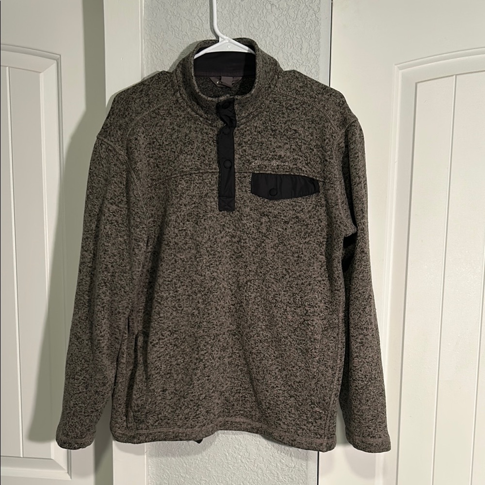 Eddie Bauer Mock Snap Pullover S